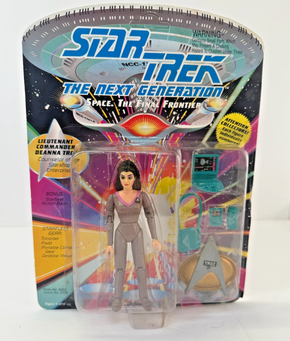 1992 Playmates - Star Trek: The Next Generation - Lt Commander Deanna Troi - NEW